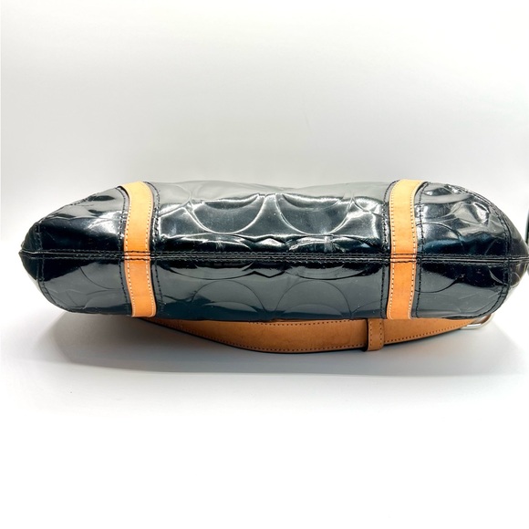 COACH Peyton Embossed Signature Patent Leather Shoulder Bag - Picture 4 of 14